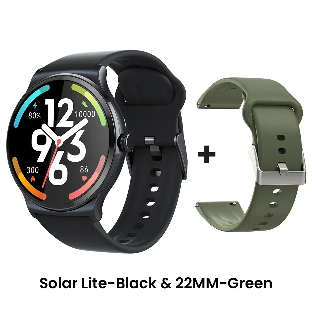 

Solar Lite Smart Watch 100+ Workout Modes Smartwatch Heart Rate Blood Oxygen Monitor Sleep Stress Testing Sport Watch for HAYLOU