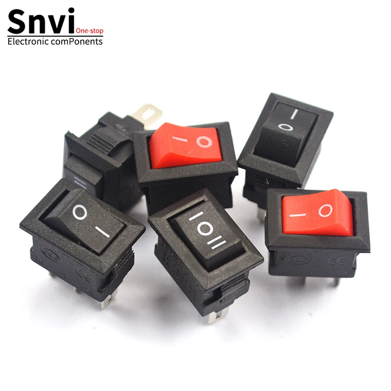 10 шт./лот 10*15 мм SPST 2PIN ВКЛ/ВЫКЛ G130 кулисный переключатель для лодки KCD11 3A/250 В