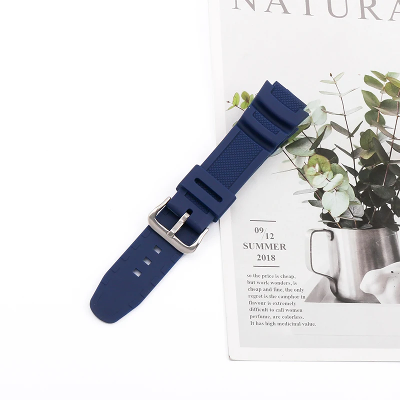 Watch accessories Suitable for Casio SGW 300 400 500 rubber watch strap AE-1200 AE1300 Silicone replacement strap