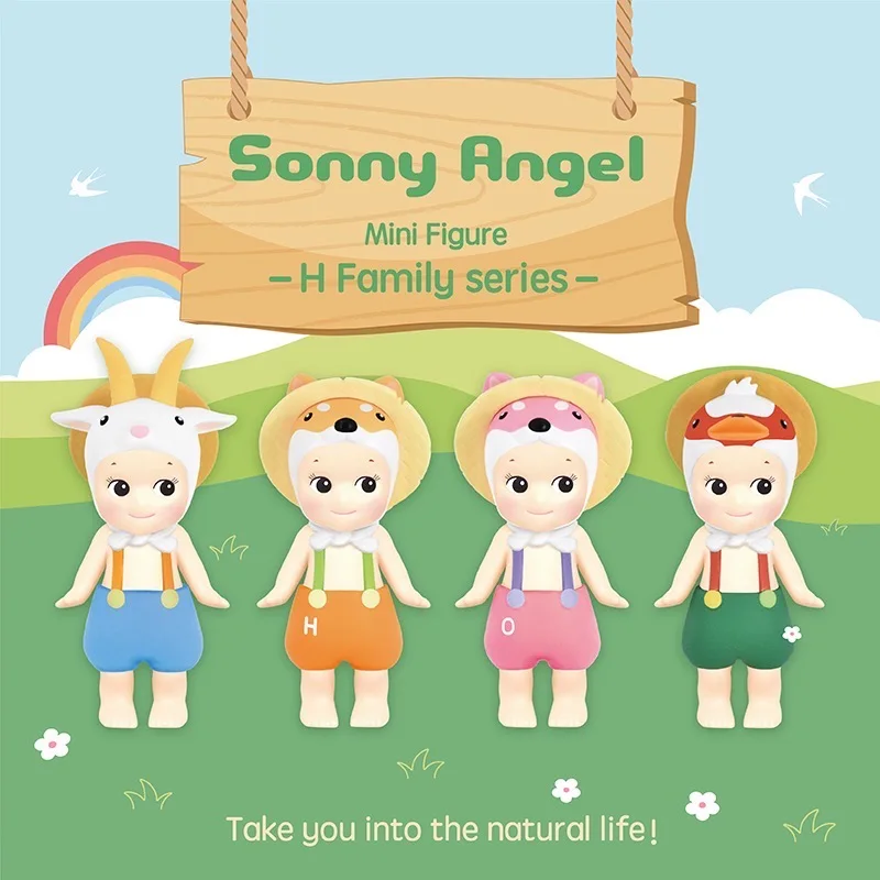 

Миниатюрная фигурка Sonny Angel H Family Series, модель Милого Животного, куклы, сюрприз, угадай сумку, игрушка, мистические коробки, украшение для автомобиля