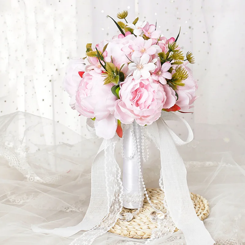 

Искусственные шелковые розы для невесты, свадебный букет для подружки невесты