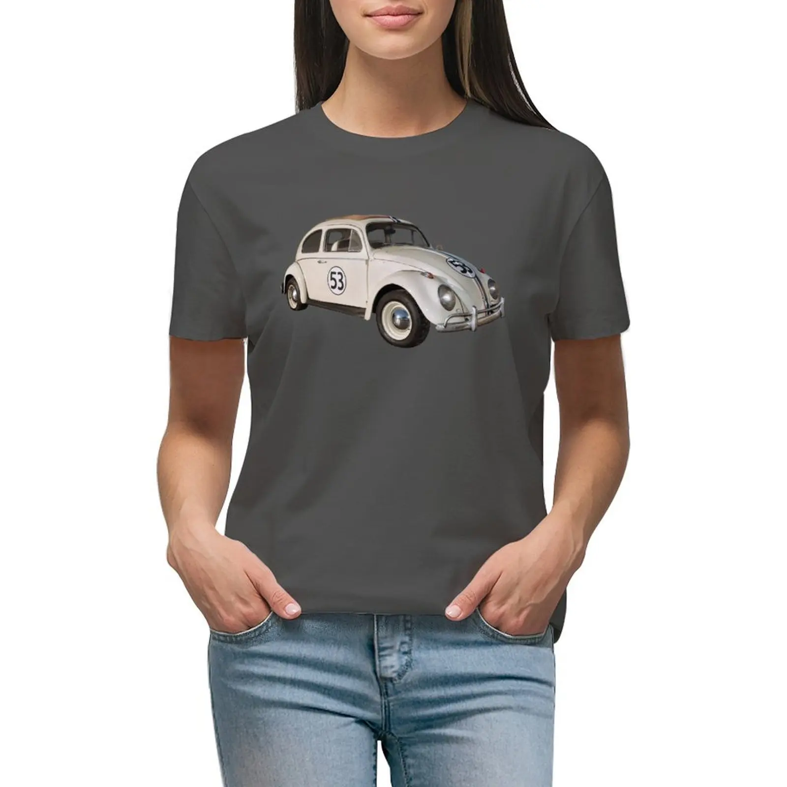 Футболка Herbie одежда в стиле хиппи летние топы милые белые футболки для женщин