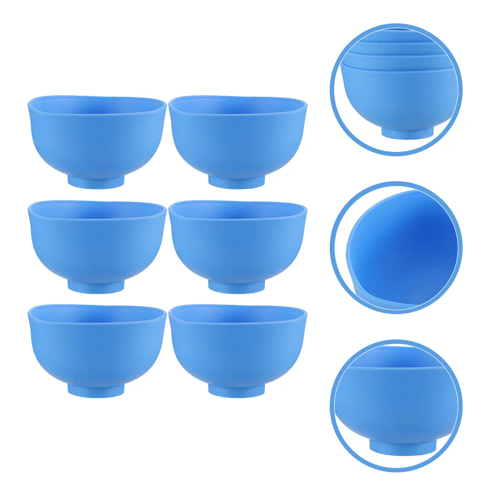 

6 шт., гибкие резиновые миски для смешивания для альгината и пластыря