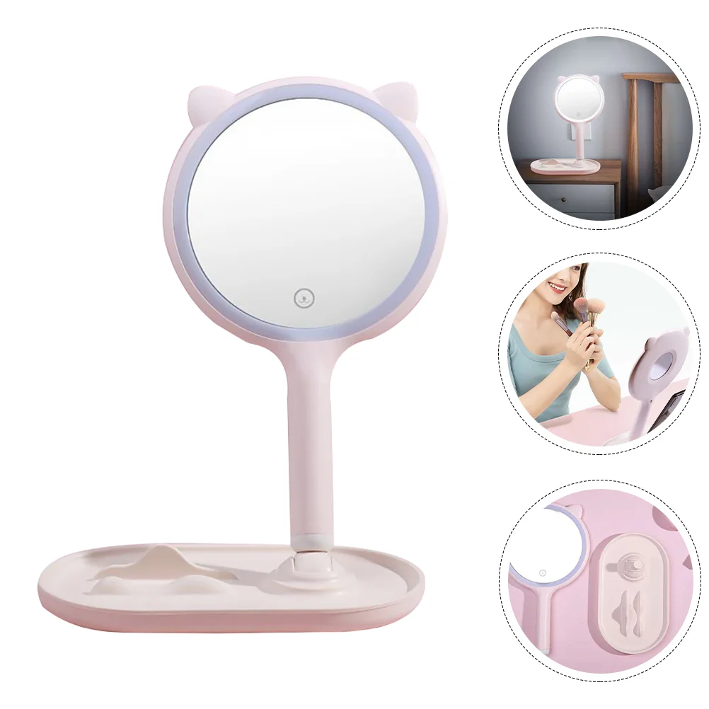 

LED Lighting Makeup Mirror LED Light Mirror Student Tabletop Cosmetic Mirror