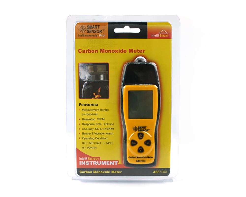 

Portable CO Carbon Monoxide Gas Detector with measuring range 1~1000PPM