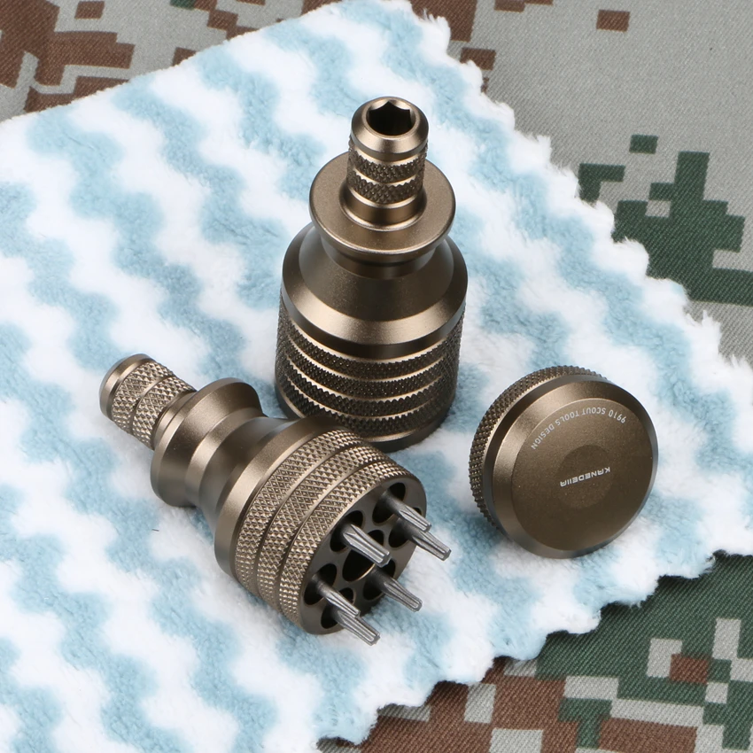 Набор отверток Kanedeiia 9910 6 бит, алюминиевый корпус, T6, T7, T8, T10,T15 и T20 Torx Six Star S2