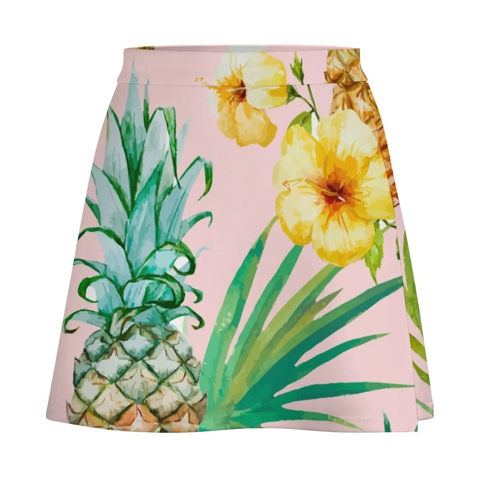 Гавайи винтажные тропические ботанические джунгли цветочные акварельные румяна