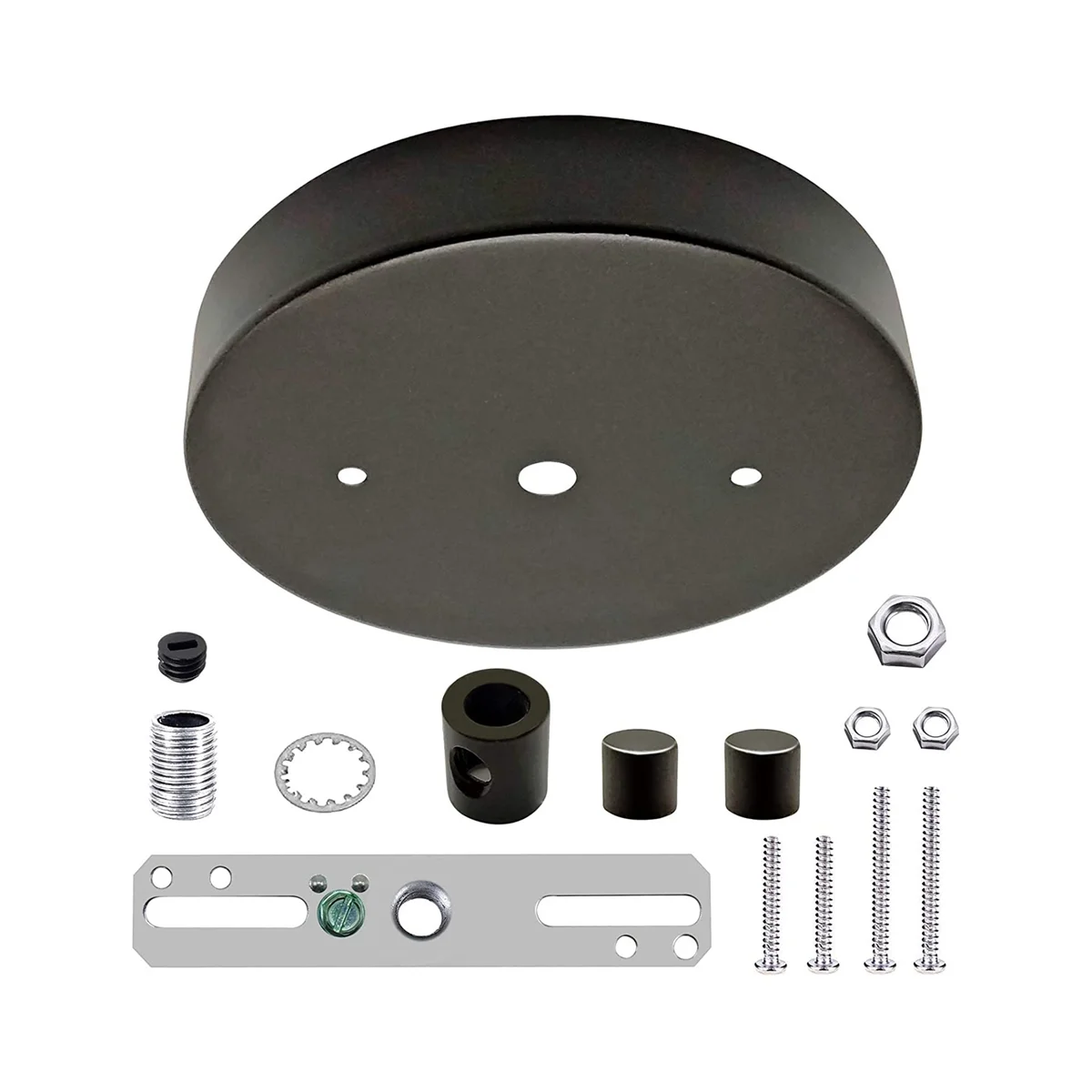 Kit Pendant Light Plate Cover With All Mounting Hardware For Chandelier Or Pendant Light Black