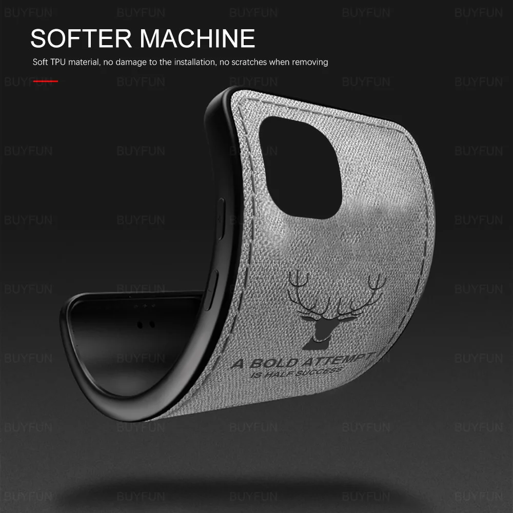 Для Samsung Galaxy S24 FE чехол с 3D рисунком оленя тканевый Smsung S 24 S24FE силиконовая рамка