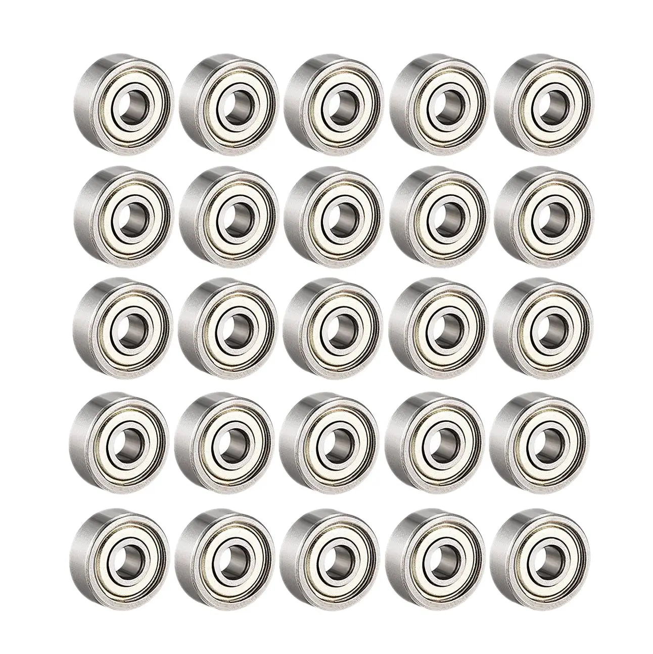 

25Pcs 608 ZZ Ball Bearings 608Zz Metal Double Shielded Miniature Deep Groove Skateboard Ball Bearings (8mm x 22mm x 7mm)