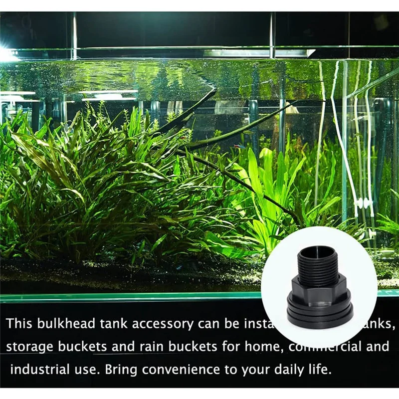 Соединительная перегородка из ПВХ с двойной резьбой соединитель для резервуара