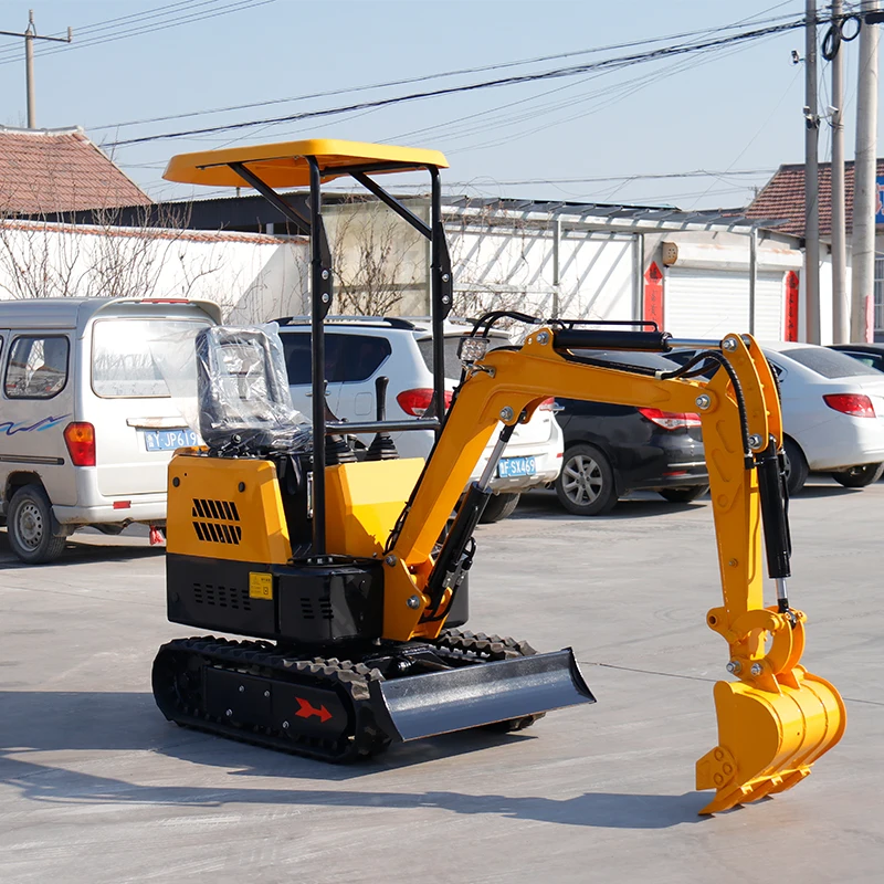 Crawler Backhoe Mini Excavator 1 Ton Garden Household Excavator Building Construction Digging Machinery 1 T Excvatore