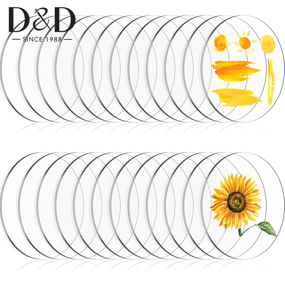 

Прозрачные акриловые круги для рисования