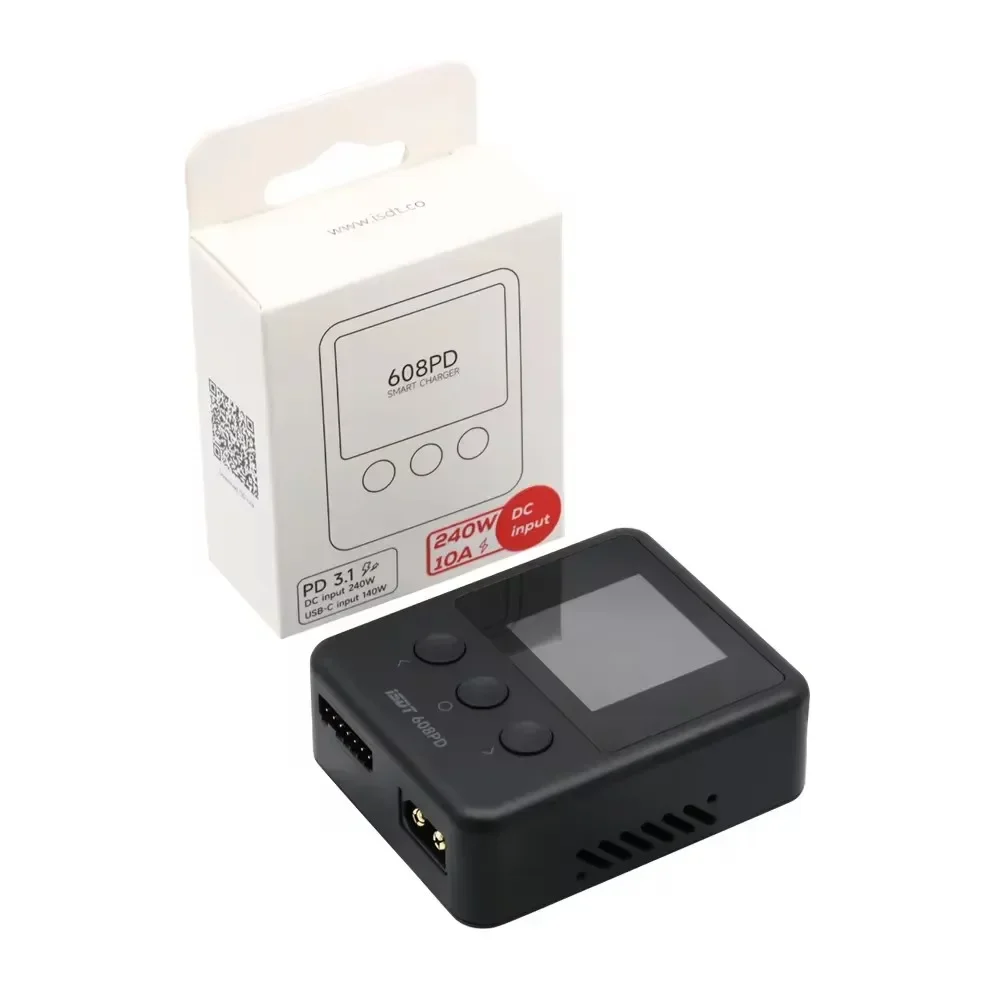 ISDT 608PD DC 240W PD3.110A/140W USB-C 5A умное Цифровое зарядное устройство аккумуляторы RC