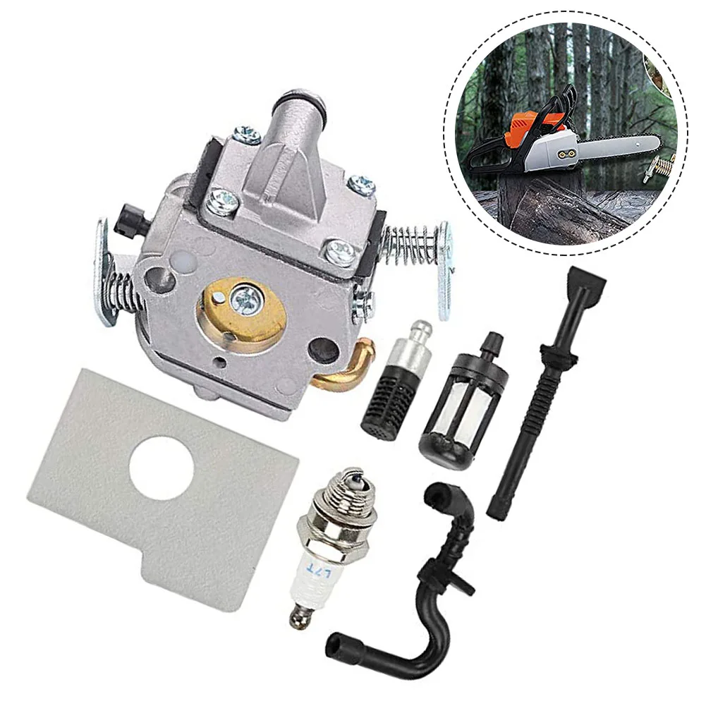 

Chainsaw Parts Carburetor Set Outdoor Living Air Filter Easy Installation Fuel Filter Kit Improved Performance