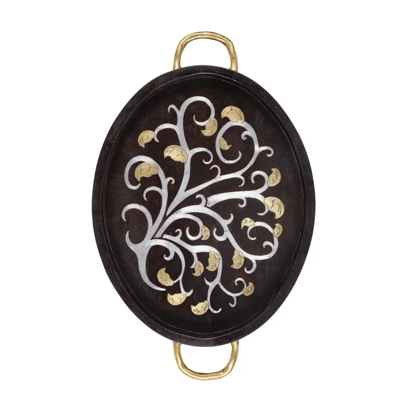 

Small Oval Wood/Inlay tray