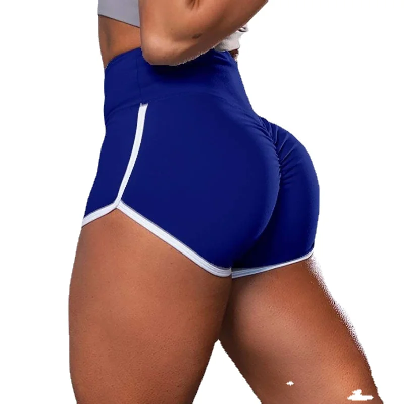 Summer Peach High Waist Pants Women's Fitness Elastic Hip Lift Gym Yoga Pants Quick-drying Running Sports Bike Shorts Solid