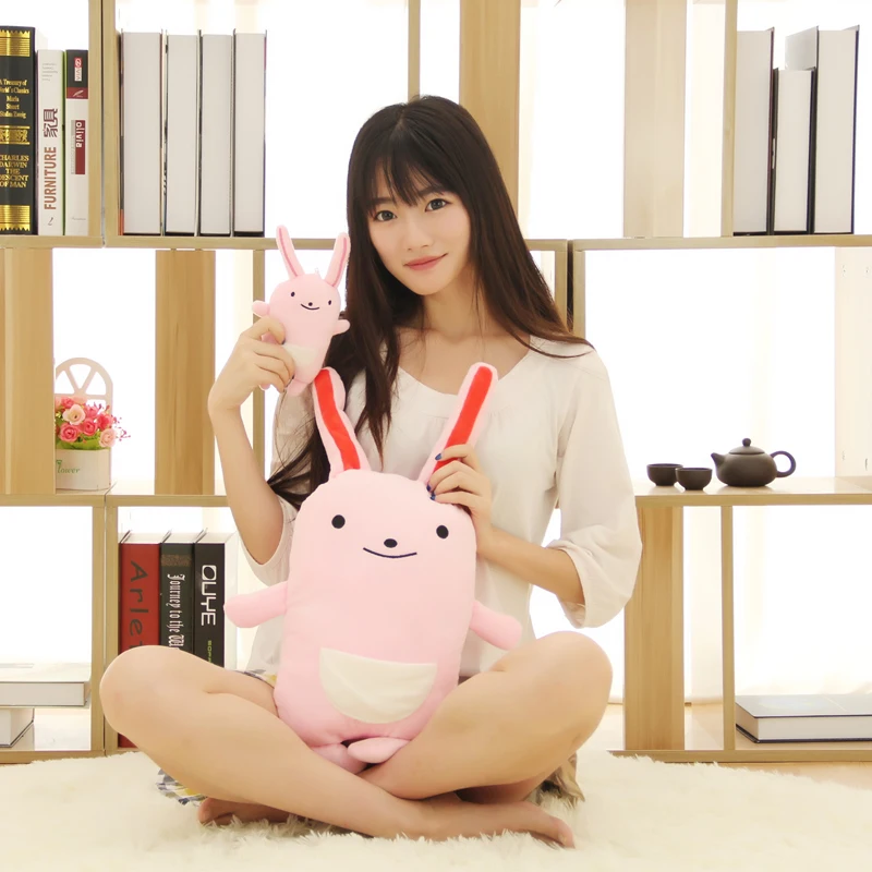 Candice guo Симпатичная плюшевая игрушка мягкий розовый Карманный Кролик улыбающийся