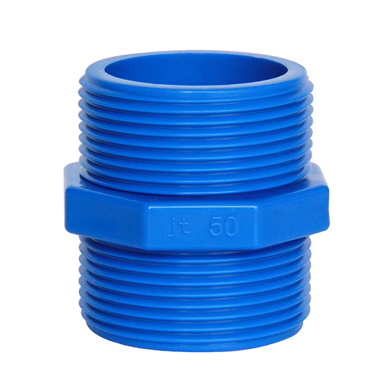 Прямой фитинг для труб 1/2 дюйма 3/4 1 дюйм 1-1/4 1-1/2 2 BSP двойная наружная резьба