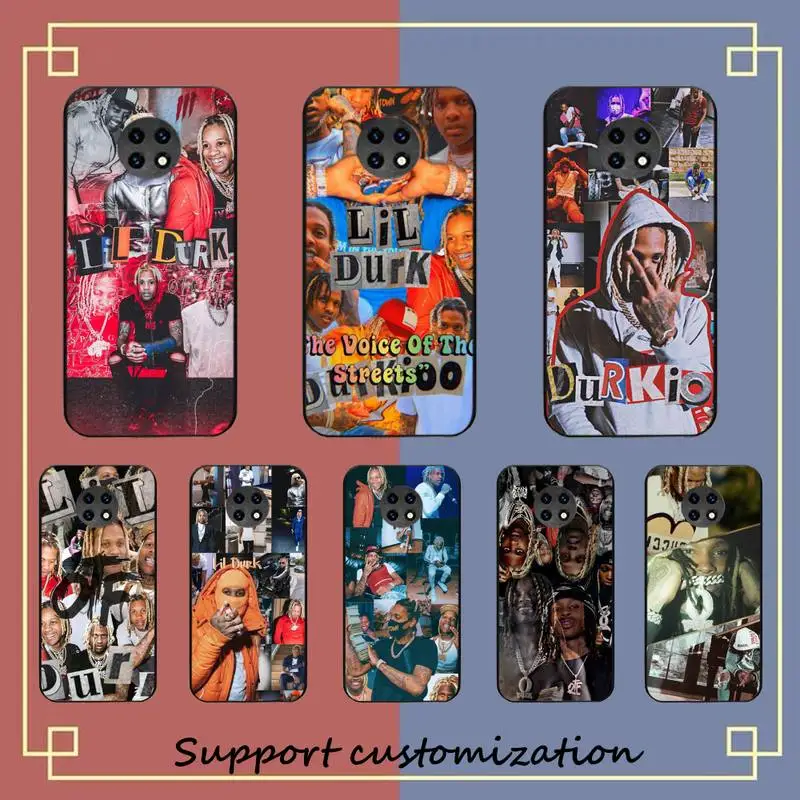 

Rapper lil Durk Pattern Phone Case for Redmi Note 8 7 9 4 6 pro max T X 5A 3 10 lite pro