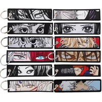 Прямоугольный брелок для ключей с аниме изображениями в ассортименте