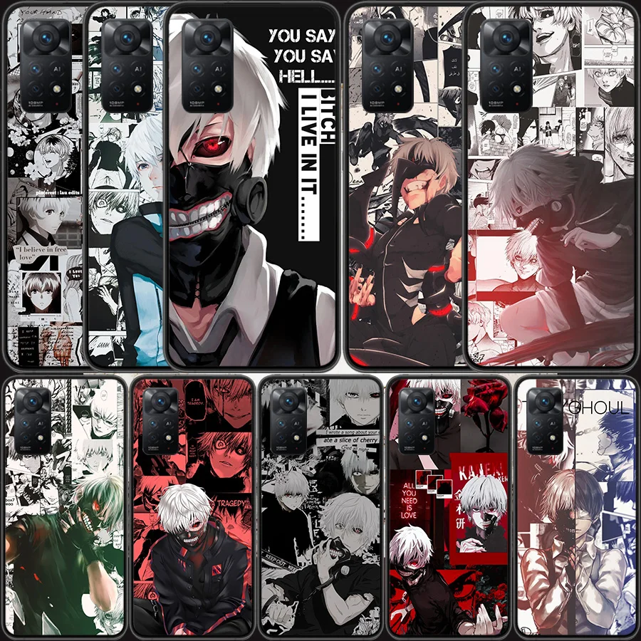 

Anime Tokyo Ghoul Trendy Phone Case For Xiaomi Redmi Note 11 Pro 11E 11S 4G 11T 10 10S 9 9S 9T 5G 8 8T 7 6 5 4 4X Cover Shell Co