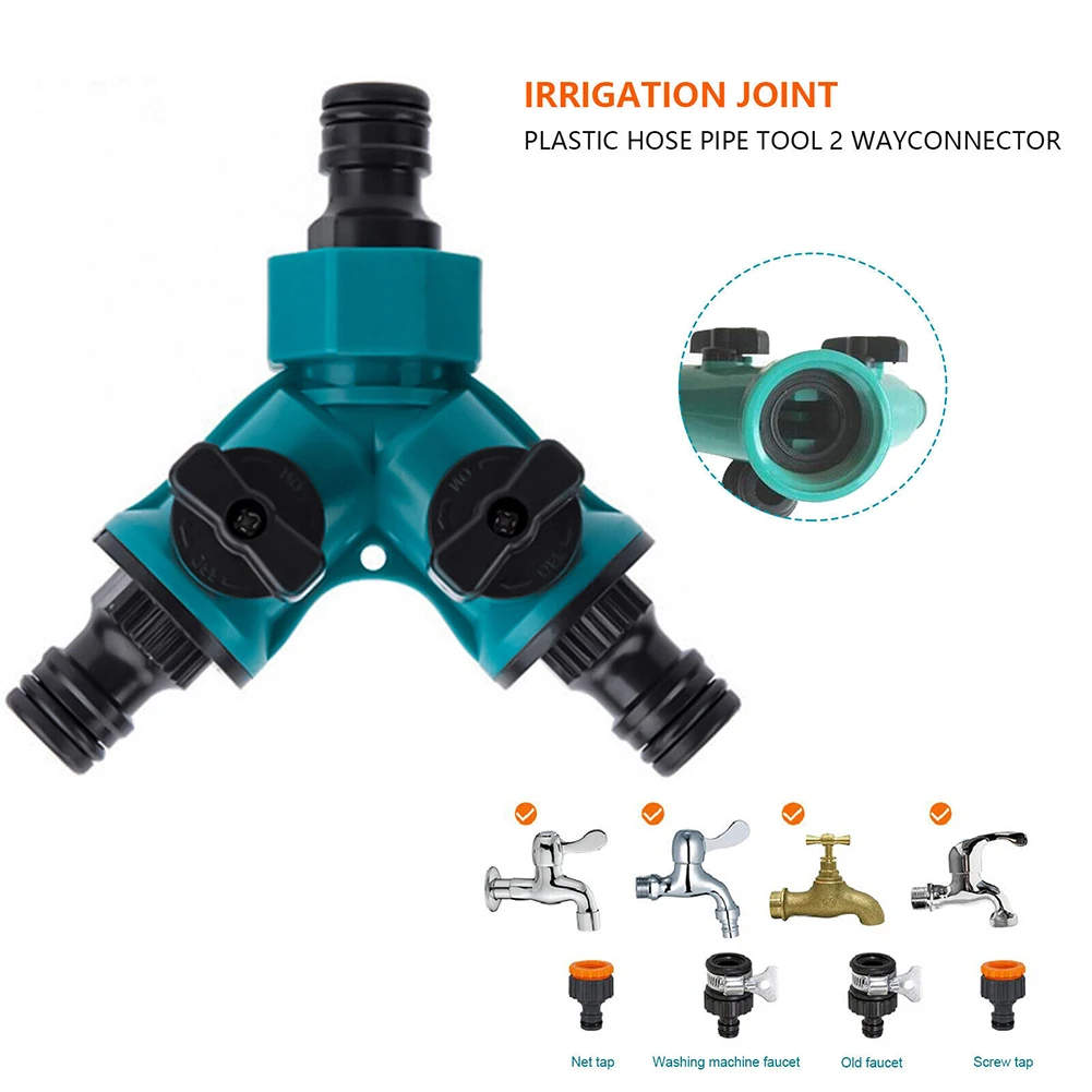 

Water Hose Splitter Quick Connector 11*8cm 1PC Balcony Garden Hose Connector Horticultural Plastic Tap Connector