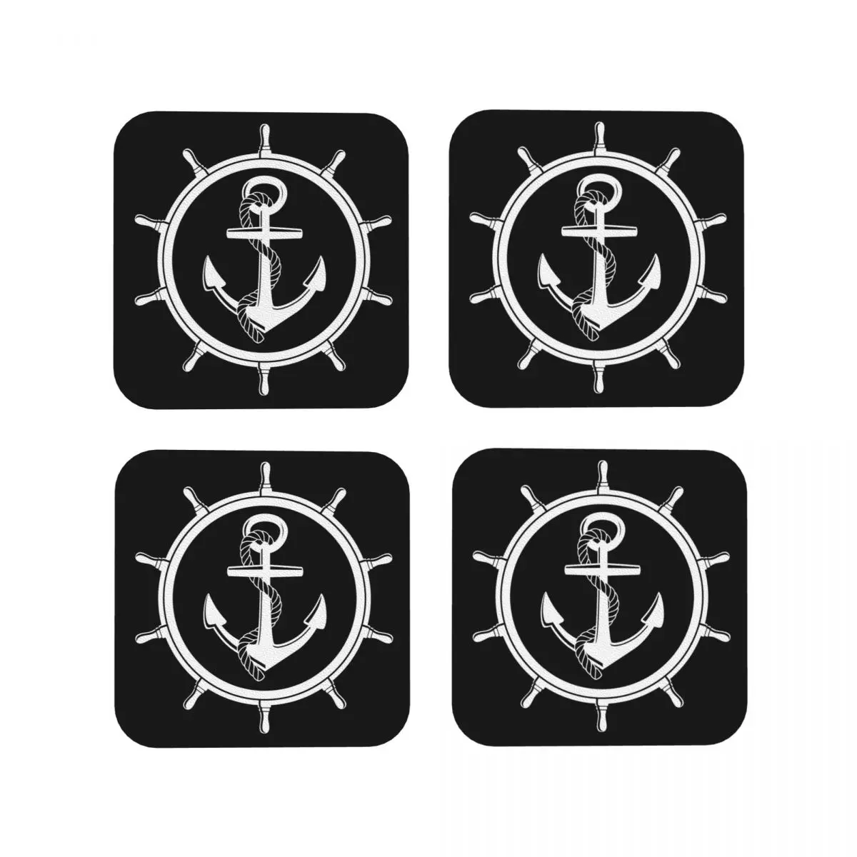 

Nautical Coaster Heat Resistant Mat Table Decoration & Accessories Utensils For Kitchen Table Placemats Napkins Coffee Mat