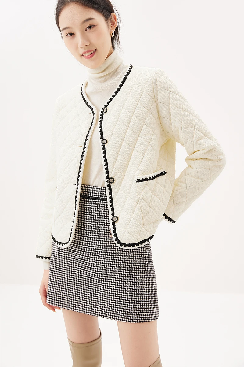 New Coats for Women Thin High Street  Embroidery  Autumn/Winter  Single Breasted  Wide-waisted  Korean Jacket Winter
