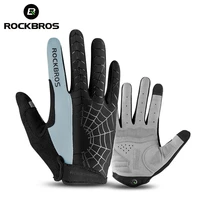 rockbros cycling mens gloves spring autumn bike cycling gloves sports shockproof breathable mtb mountain bike gloves motorcycle
