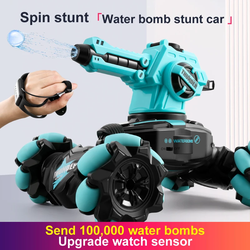 Gesture sensing launching hydroelastic torsion remote control car 4WD off-road electric children's toys Hand-eye coordination
