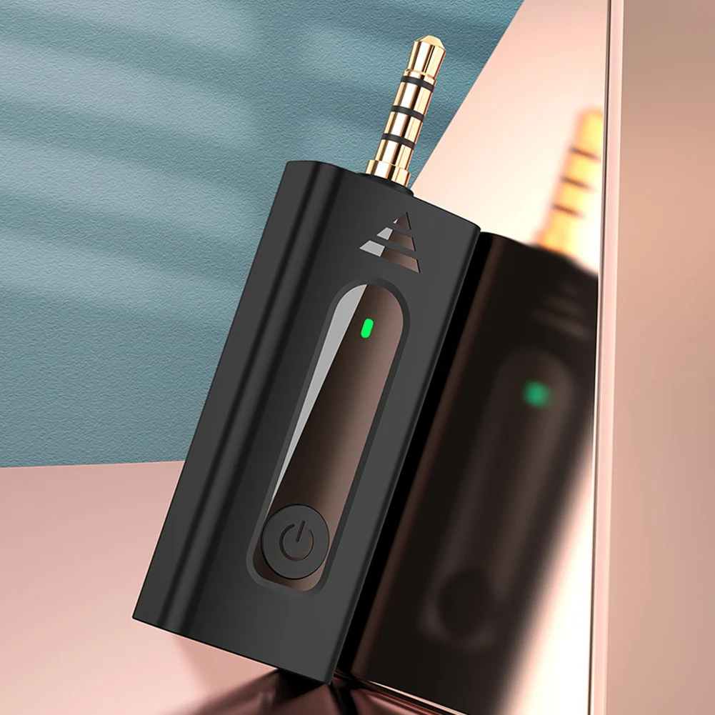 

Портативный беспроводной микрофон, микрофон для записи с шумоподавлением и отверстием 3,5 мм, приемник Type-c, зарядное устройство для записи п...