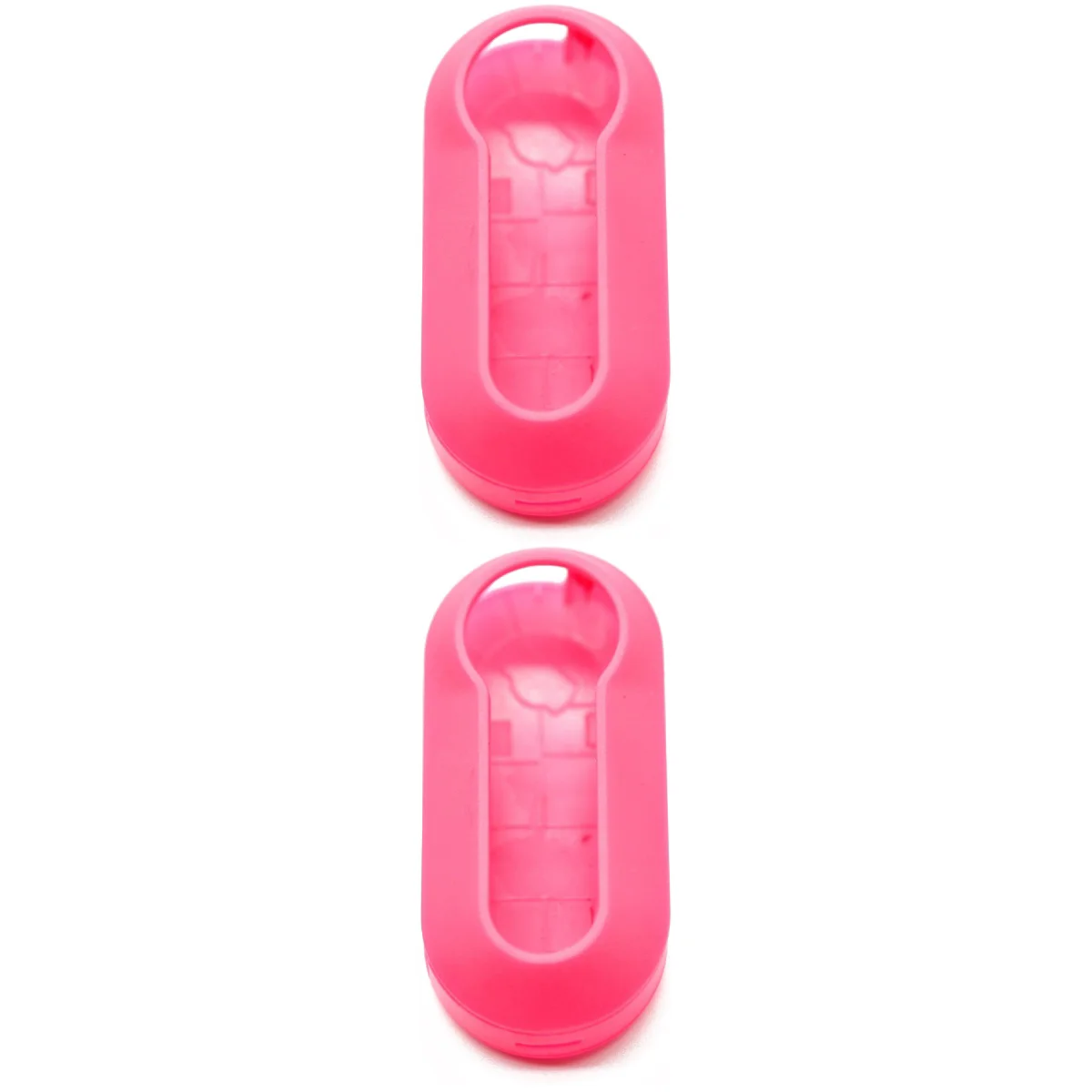 

2pcs 500 Key Shell Panda Punto Key Case Plastic Key Cover Case Shell for 500 Panda Punto (Pink)