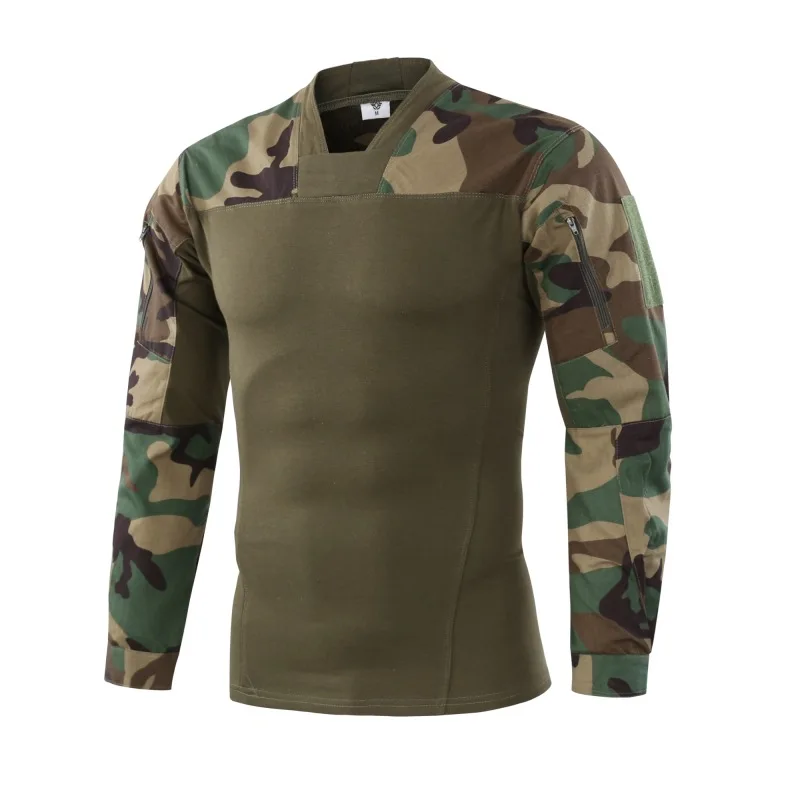 

Men Hiking T-Shirts Military Tactical 4 Colours Outdoor Autumn Quick Drying T-Shirts Running Trekking Hunting Camping T-shirts