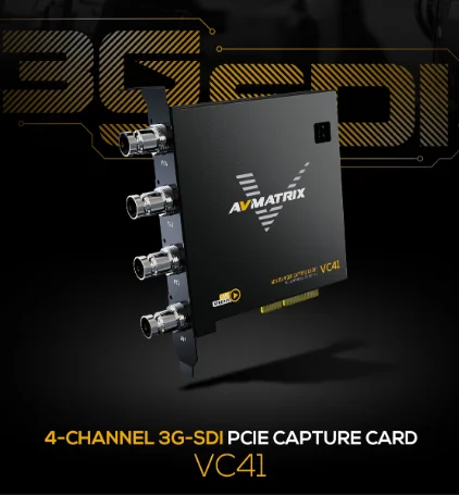 AVmatrix VC41 VC42 VC12-4K 4-CH 3G-SDI PCIE карта захвата 1080p60 FHD поддержка YUY2 непрессованное видео