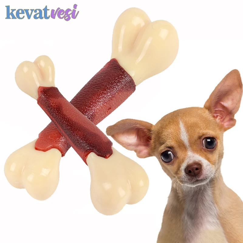 

Dog Bone Shape Pet Toy Interactive Toys Simulation Dogs Bones Snack Teeth Cleaning Chews Toys for Small Large Dog Accessories