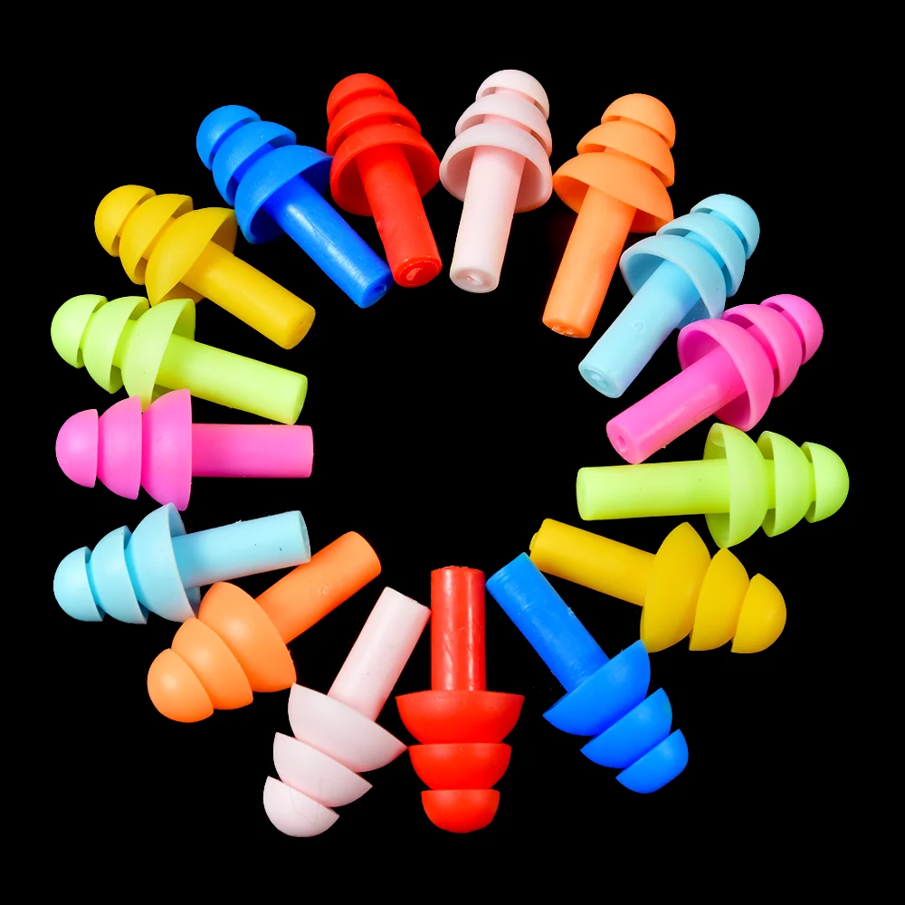 

10 Pairs Silicone Ear Plugs Sound Insulation Ear Protector Anti Noise Sleeping Earplugs Soundproof Silicone Earplugs