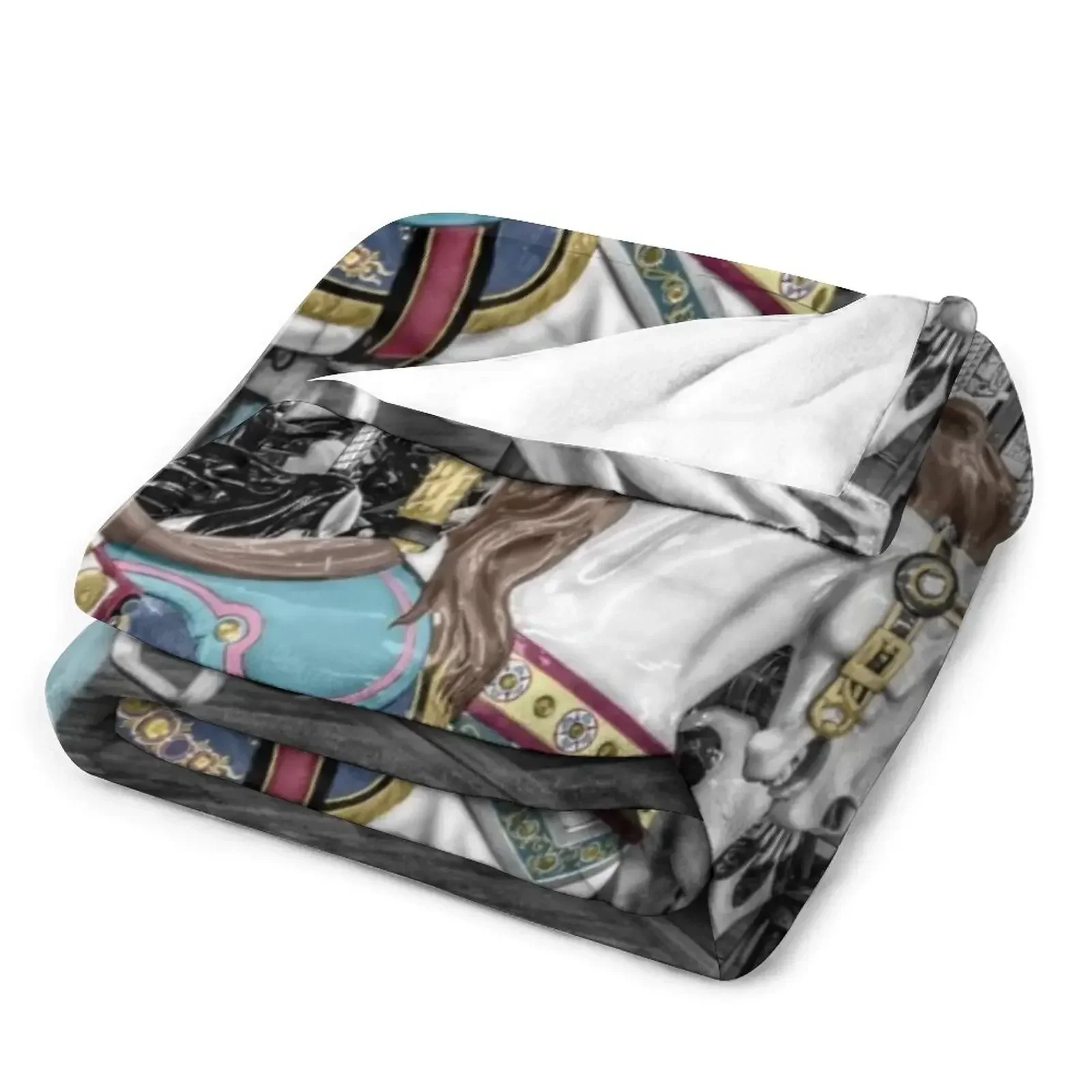 Классическое Одеяло-карусель с лошадью модные большие роскошные одеяла