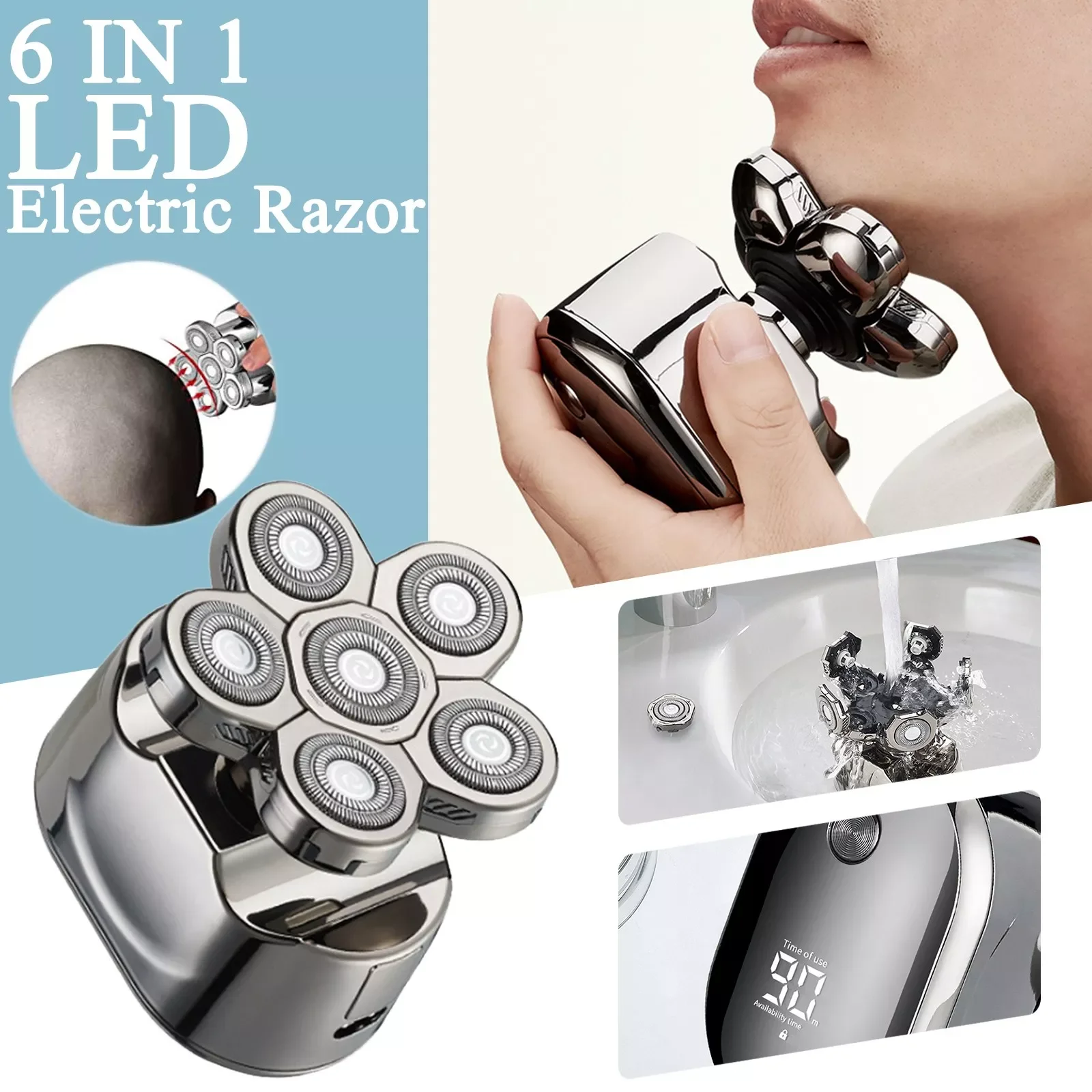 

NEW2023 Chest Shavers for Men Grooming 1 Kit For Men Bald Head Shavers In Upgrade 6 For Men Hair Clippers