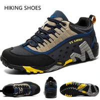 high quality outdoor sport hiking shoes men women trail trekking genuine leather mountain climbing shoes waterproof sneakers