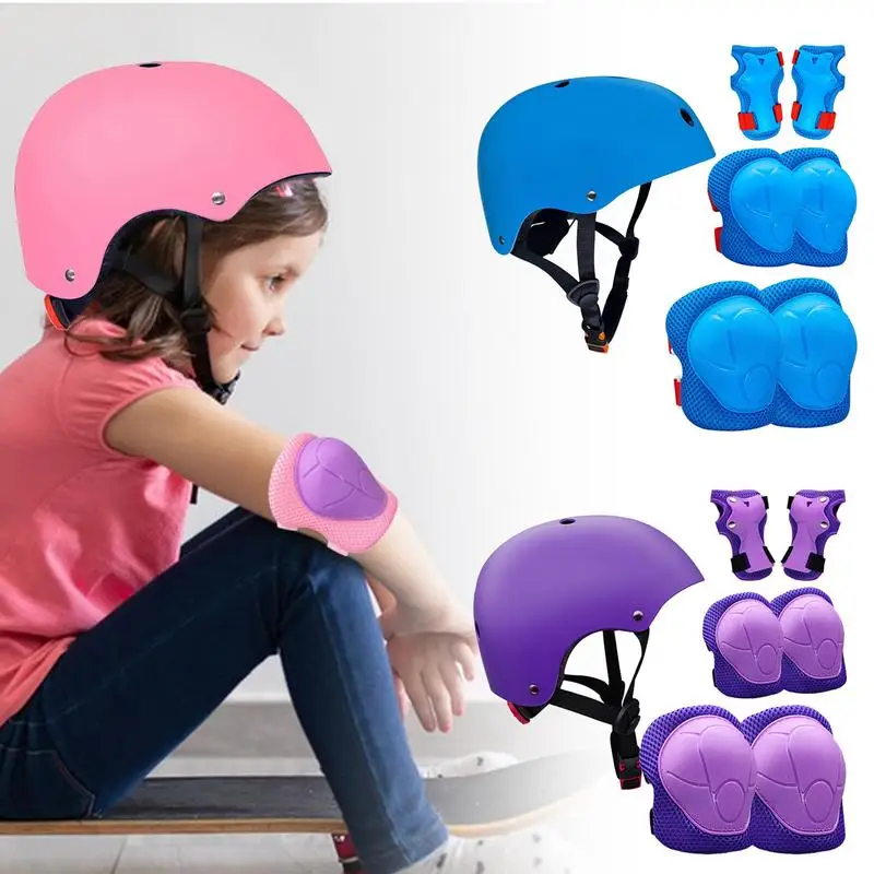 Детские велосипедные шлемы и накладки регулируемые детские для скутера с