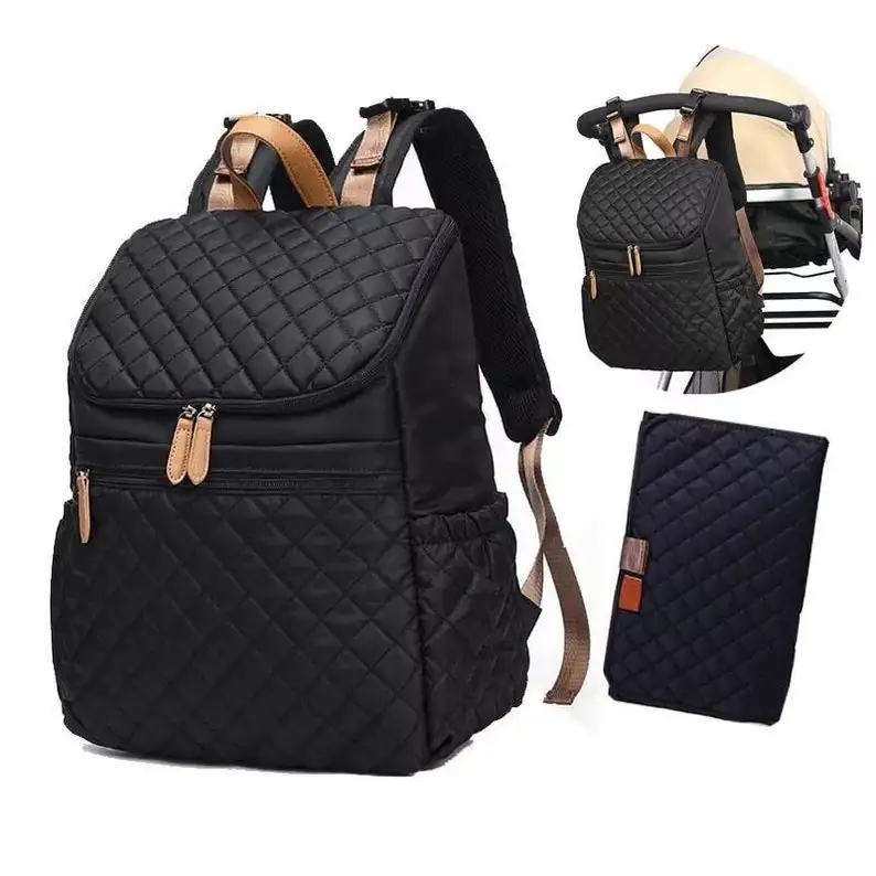 

Fashion New Baby Diaper Bag Backpack Multifunctional Diaper Bag Organizer with Thermal Milk Bottle Bag Baby Bags for Mom