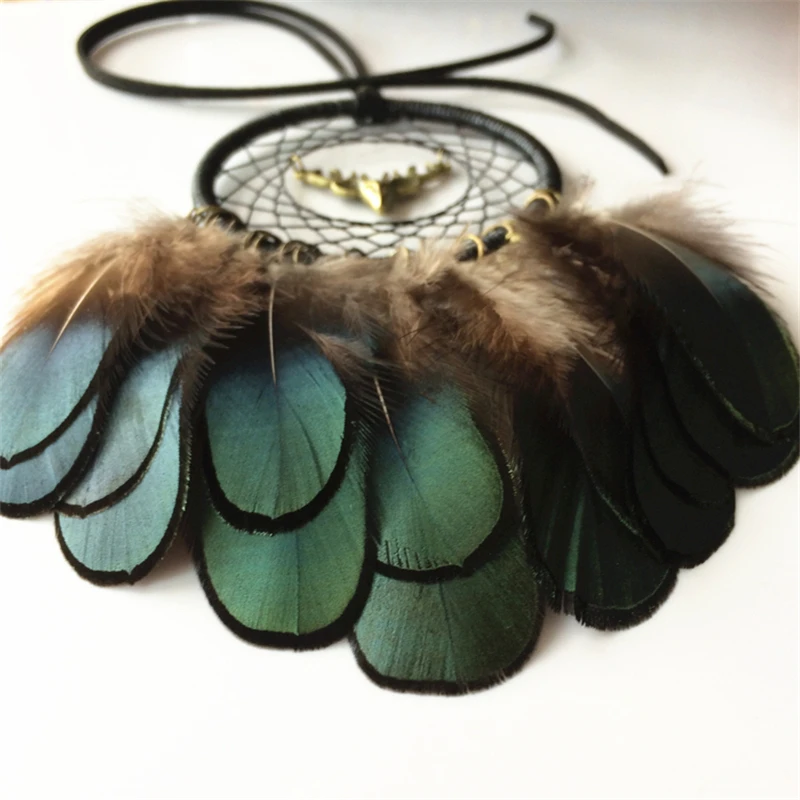 Mini Dream Catcher With Natural Feather Dreamcatcher Wind Chime Hanging | Дом и сад