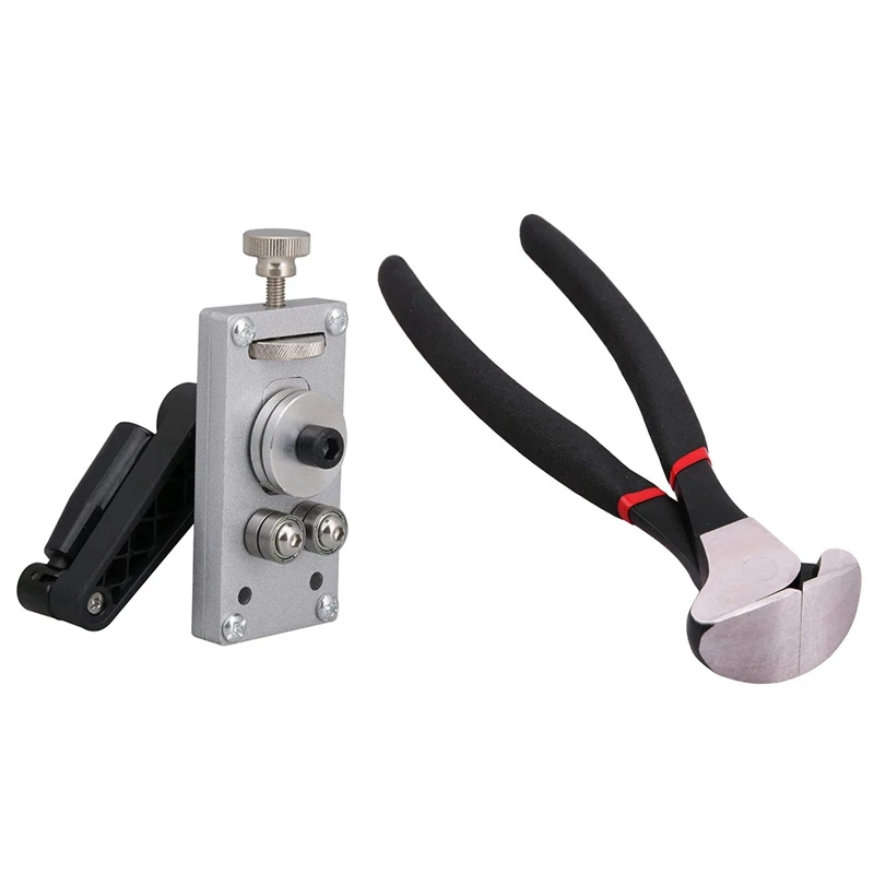 

Guitar Luthier Tool Alloy Fret Bender Luthier Tool 13.8X5 Cm With Guitar Plier Guitar Fret Wire Nipper Puller Plier