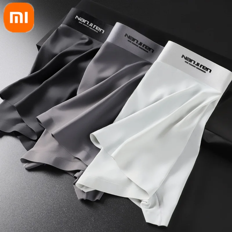 

3pcs xioami mijia ice silk seamless underwear men graphene antibacterial light breathable moisture absorbing briefs soft pantes