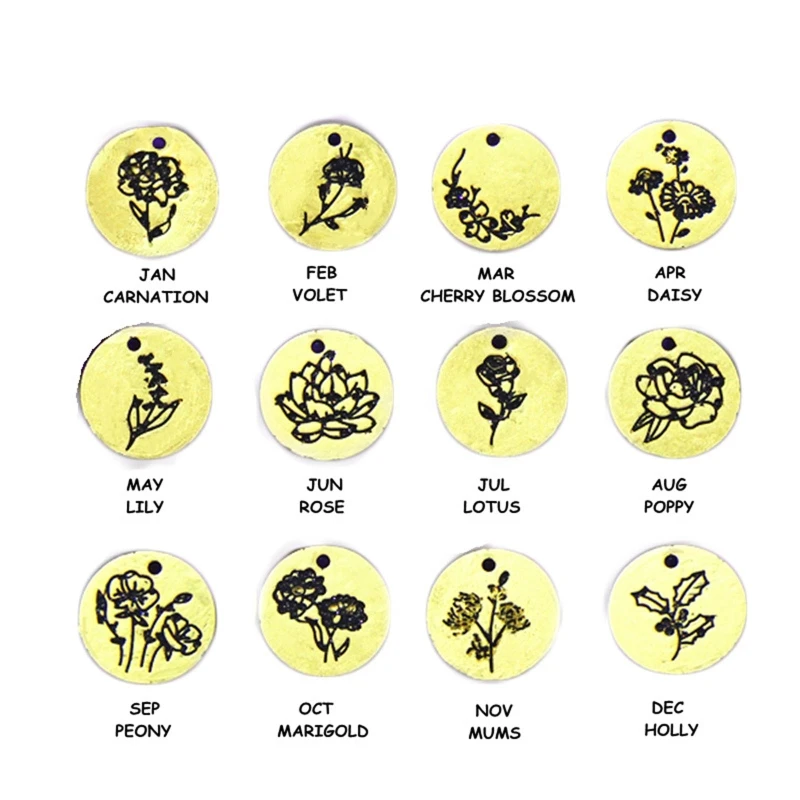 

Цветочная круглая форма 652F в виде диска, цветок на 12 месяцев, литье для ювелирных изделий, форма ручной работы в виде родов, цветов, подвесок ...