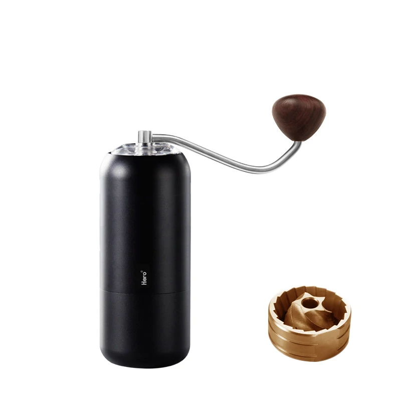 

Bullet coated design coffee mill aircraft propeller Hero S07 manual 420 stainless steel burr core coffee grinder