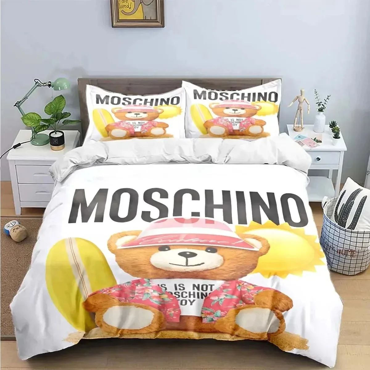 3D Print M-moschinos Bedding Set Boys Girls Twin Queen King Size Duvet Cover Pillowcase Bed boys Adult Home Textileextile