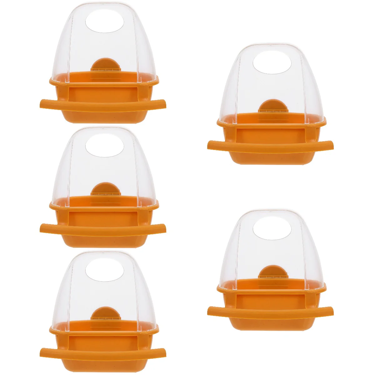 

Parrot Feeder Cage Bird Cups Feeding Hangingtrough Birds Bowl Bowls Birdcage Cup Coop Proof Clear Dish