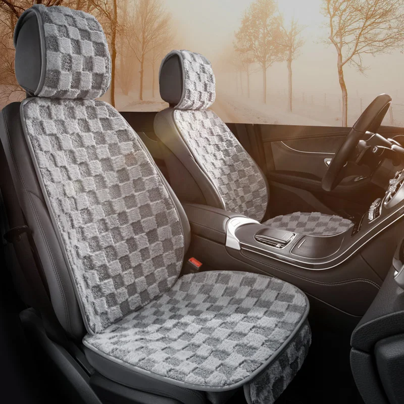 Теплые плюшевые чехлы для автомобильных сидений Karcle дышащие супер мягкие